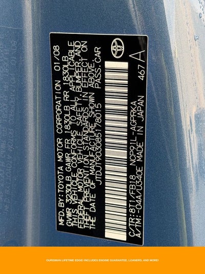 2008 Toyota Yaris Base