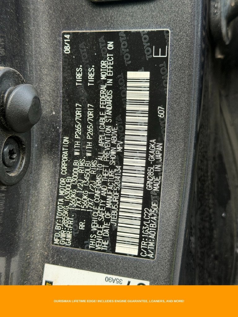 2015 Toyota 4Runner Trail Premium
