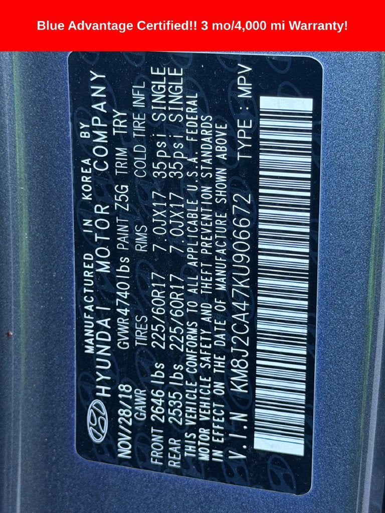 2019 Hyundai Tucson SE
