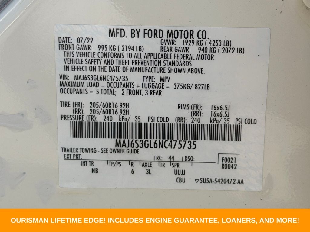 2022 Ford EcoSport SE