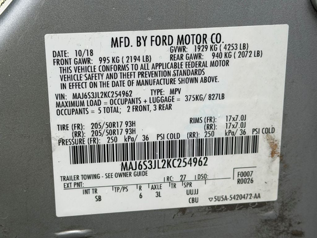 2019 Ford EcoSport SES