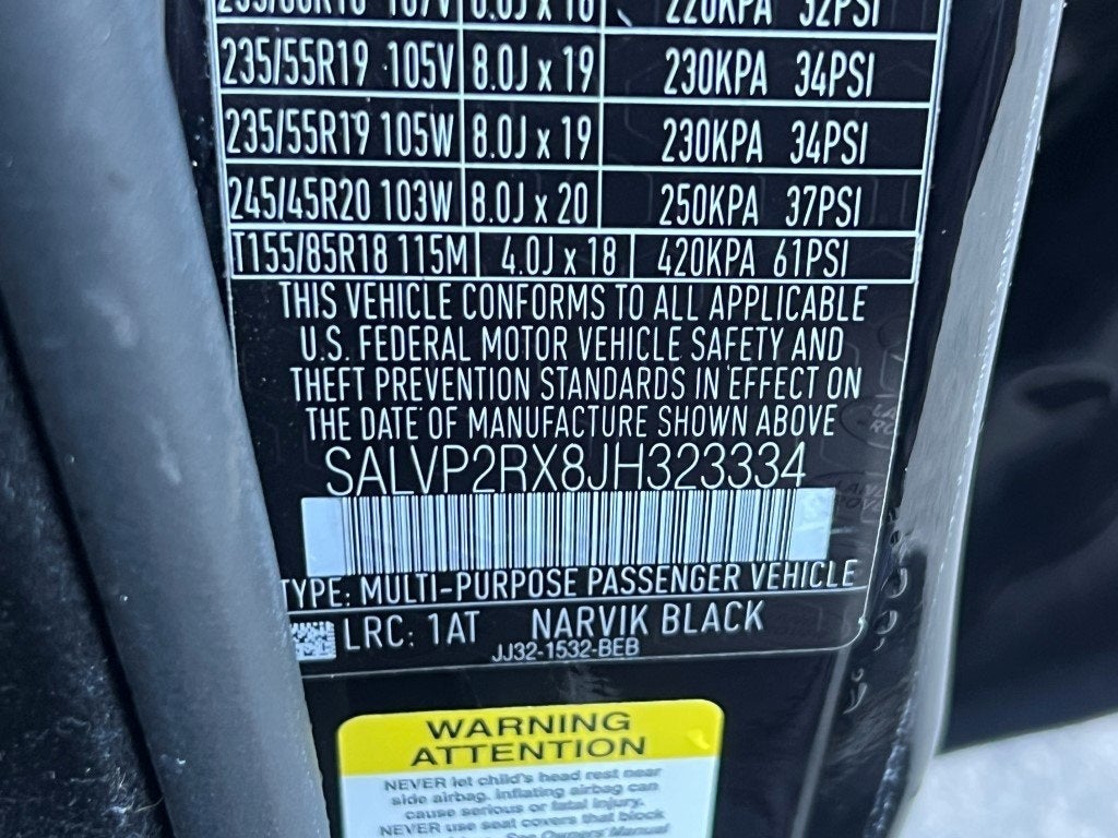 2018 Land Rover Range Rover Evoque SE Premium