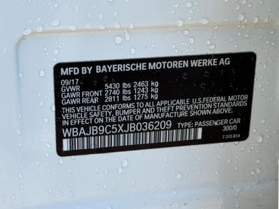 2018 BMW 5 Series M550i xDrive