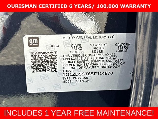 2025 Chevrolet Malibu LT 1LT