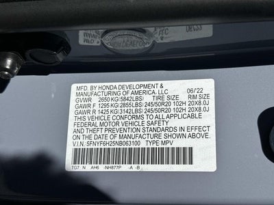 2022 Honda Pilot Special Edition