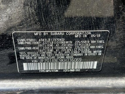 2019 Subaru Crosstrek 2.0i Limited