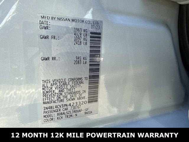 2023 Nissan Altima 2.5 SR