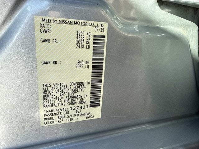 2020 Nissan Altima 2.5 SR