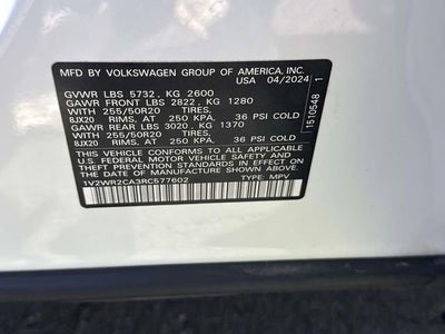 2024 Volkswagen Atlas 2.0T SE w/Technology