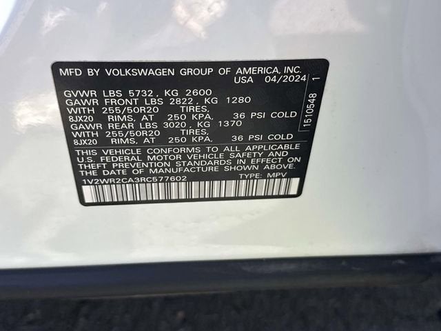 2024 Volkswagen Atlas 2.0T SE w/Technology