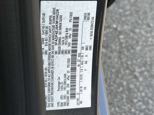 2019 Ford Fiesta SE