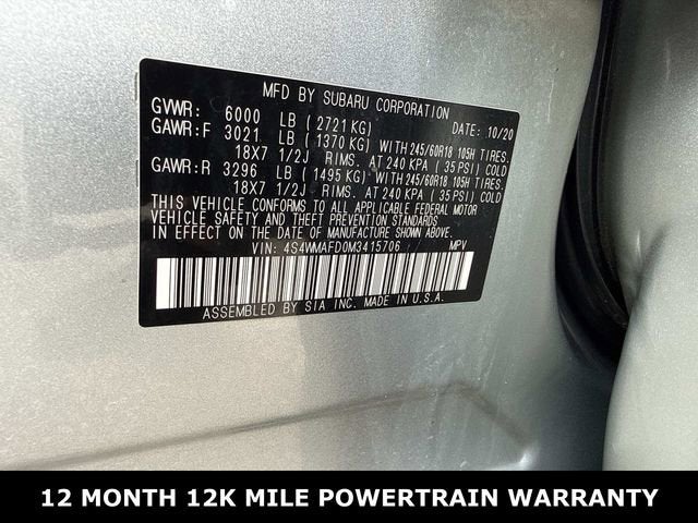 2021 Subaru Ascent Premium