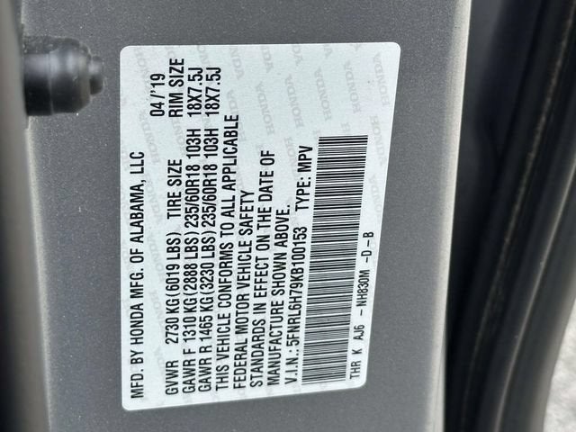2019 Honda Odyssey EX-L