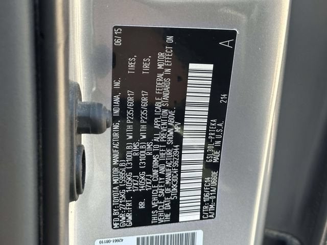 2015 Toyota Sienna LE