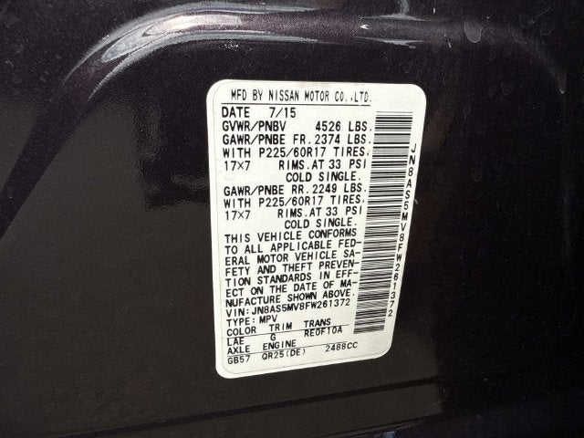 2015 Nissan Rogue Select S
