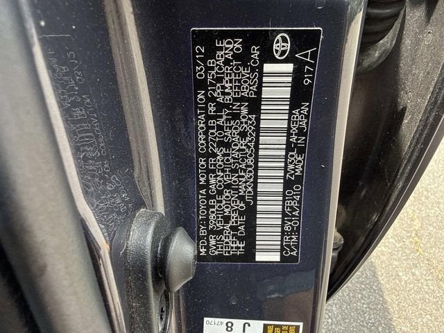 2012 Toyota Prius Two