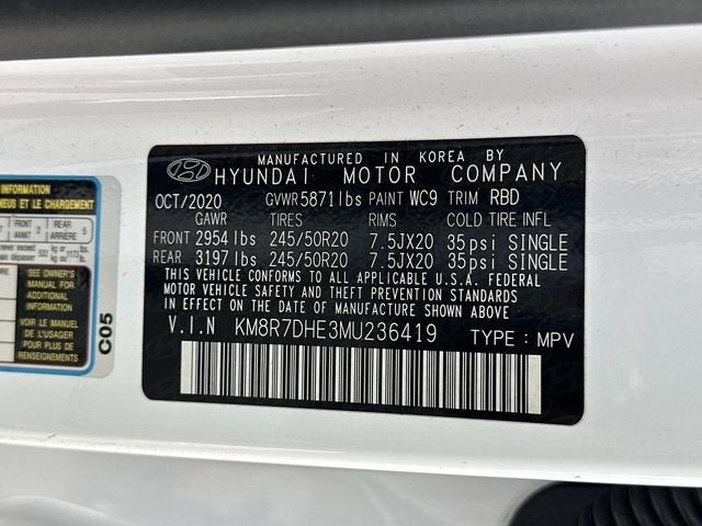 2021 Hyundai Palisade Calligraphy